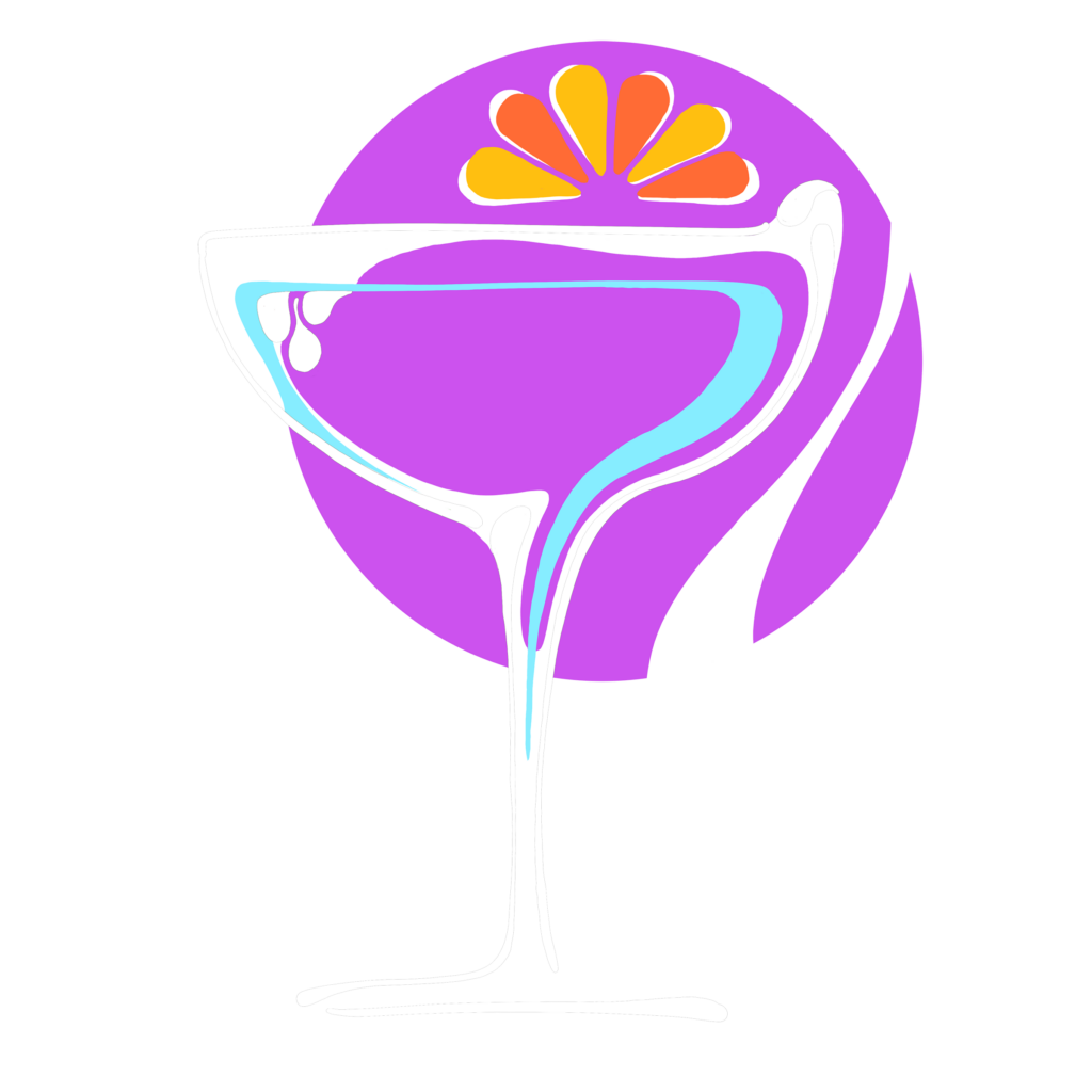 Violet Haze Cocktail Drawing